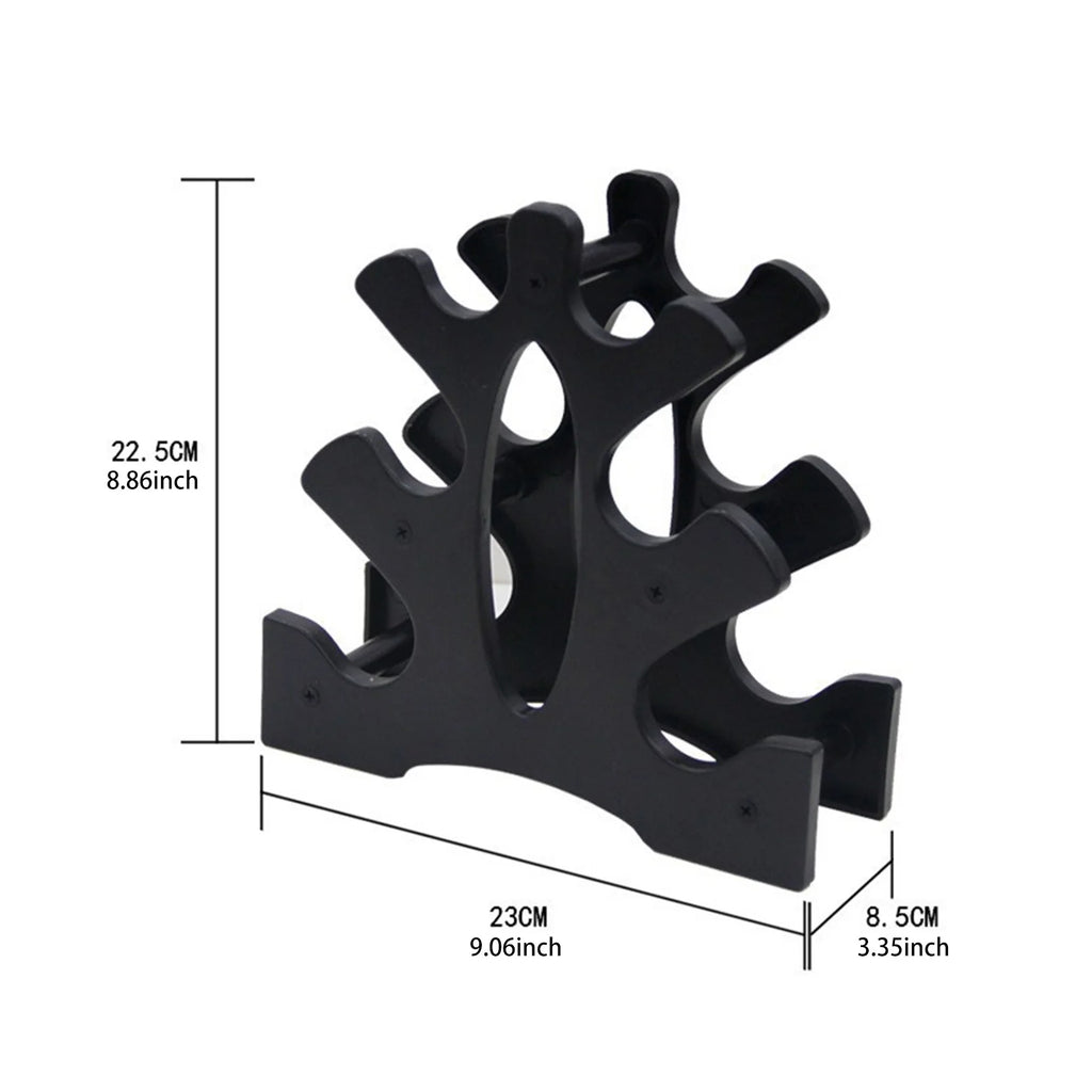 Dumbbell Rack 3 Layer Stand Portable Lightweight Dumbbell Holder Fitness Home Use Universal Weights Dumbbells Vertical Stand