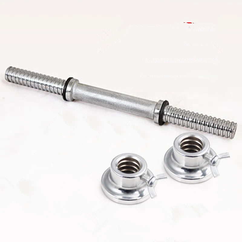 30/34/40/45/50cm Length For Home Gym Fitness Dumbbell Bars With Clamps 25mm Standard Threaded Dumbbell Handles F2105