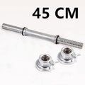 30/34/40/45/50cm Length For Home Gym Fitness Dumbbell Bars With Clamps 25mm Standard Threaded Dumbbell Handles F2105
