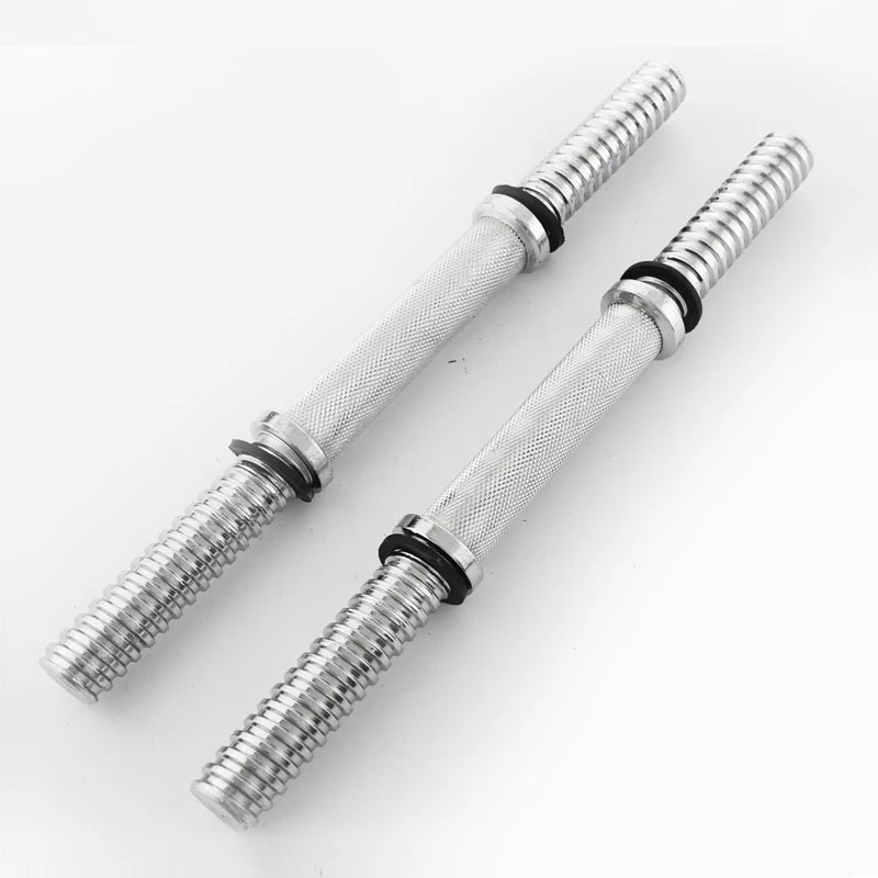 30/34/40/45/50cm Length For Home Gym Fitness Dumbbell Bars With Clamps 25mm Standard Threaded Dumbbell Handles F2105