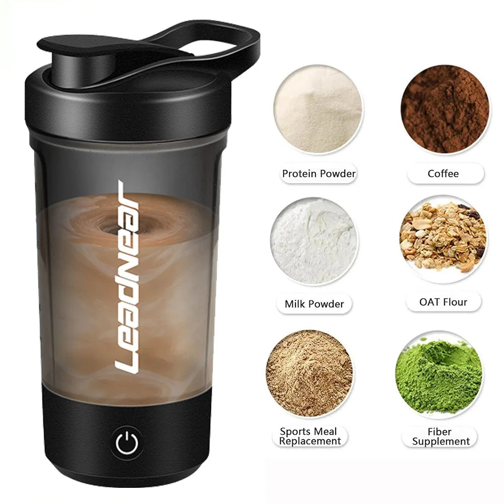 New In Auto Mixing Cup 3 speed Power Electric Shaker Bottle For milkshake Coffee Protein Shakes  Fitness Blender Kitchen Outdoor