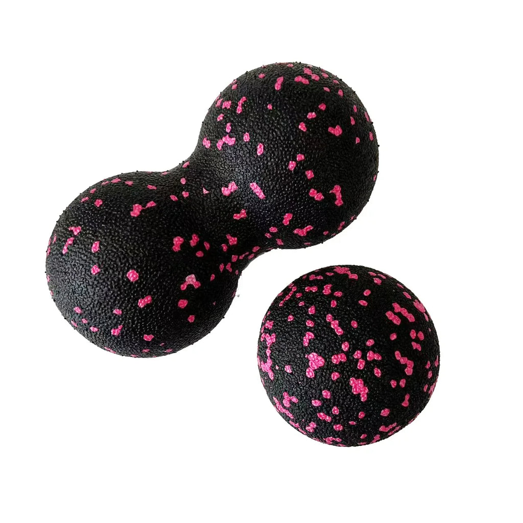 EPP 8cm Peanut Massage Ball High Density Muscle Relaxation Yoga Fitness Myofascia Ball for Pain Relief and Body Recovery