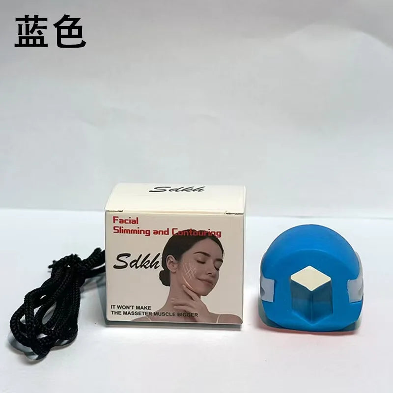 Silicone Jawline Exerciser Ball Premium Silica Gel Jaw Muscle Toner Cheekbone Trainer for Men Women Facial Fitness Gym Equipment