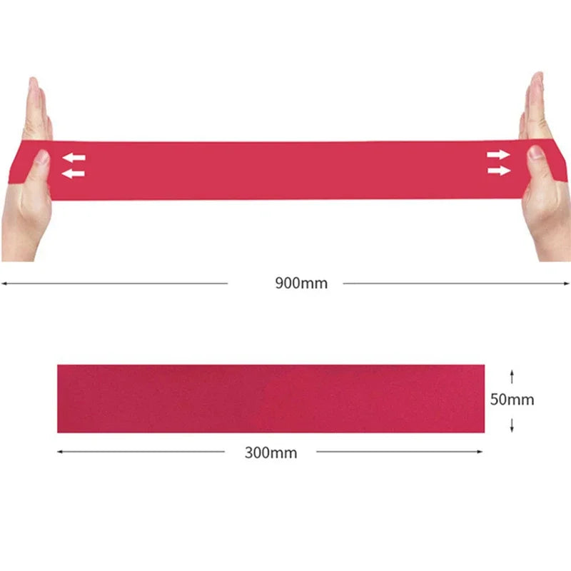 Tpe Yoga Resistance Band Fitness Elastic Band Squat Buttocks Assistance Equipment Stretching Exercise Training Band