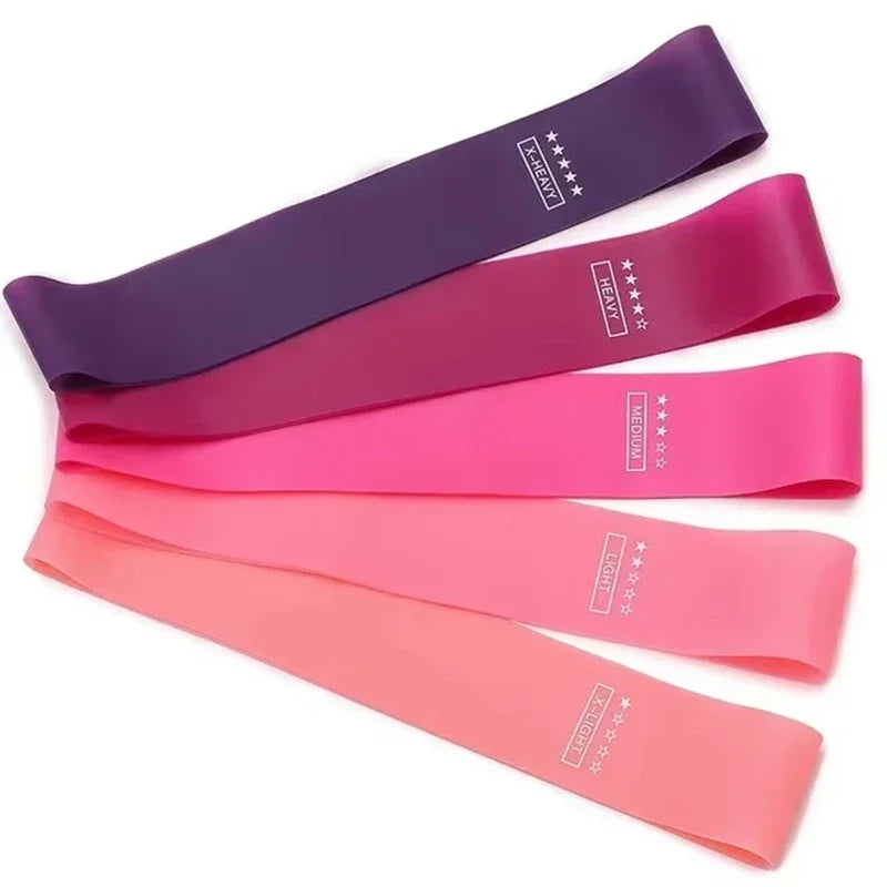 Tpe Yoga Resistance Band Fitness Elastic Band Squat Buttocks Assistance Equipment Stretching Exercise Training Band