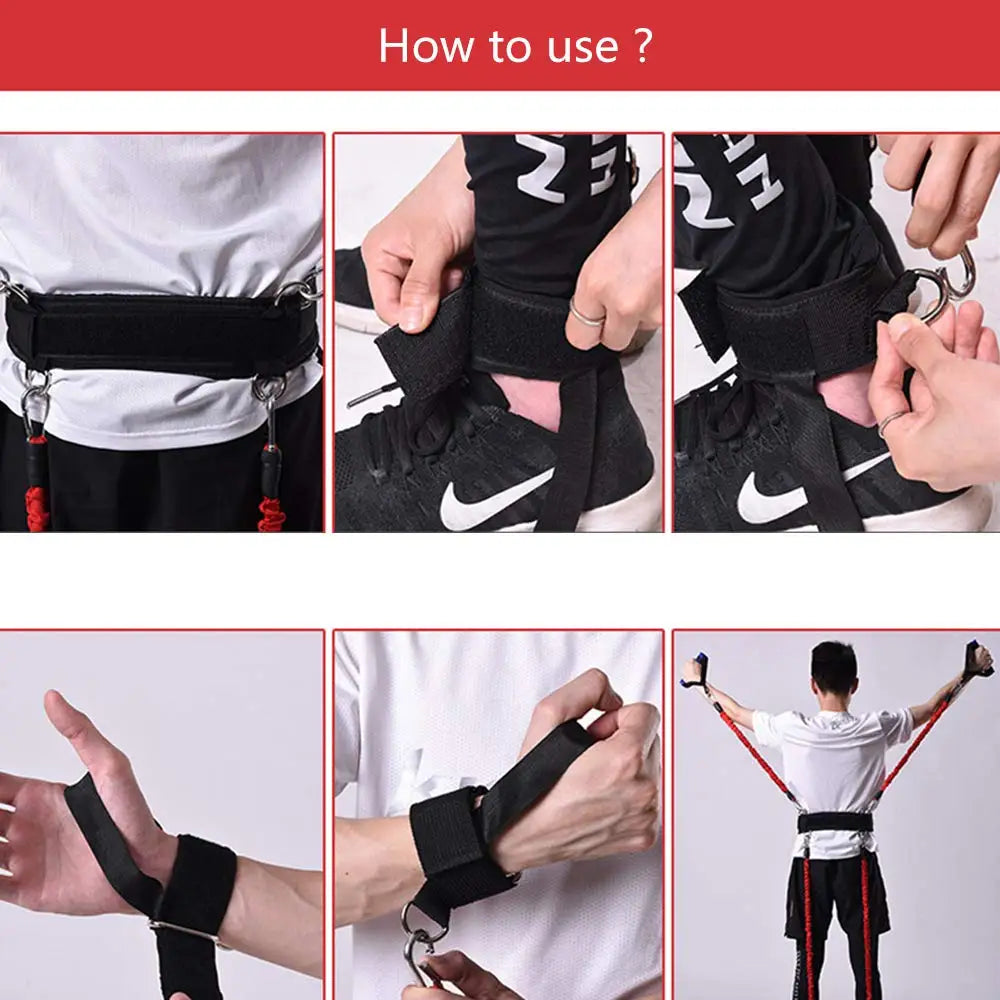 NNEOBA New Sport Boxing Trainer Resistance Band Training Belt