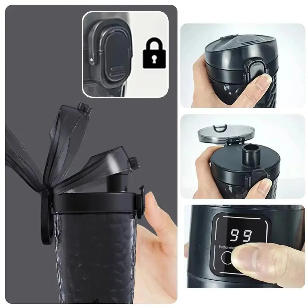 New In Auto Mixing Cup 3 speed Power Electric Shaker Bottle For milkshake Coffee Protein Shakes  Fitness Blender Kitchen Outdoor