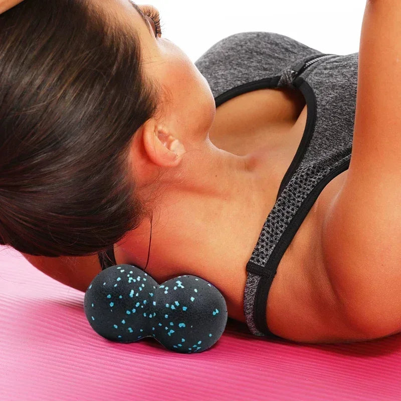 EPP 8cm Peanut Massage Ball High Density Muscle Relaxation Yoga Fitness Myofascia Ball for Pain Relief and Body Recovery