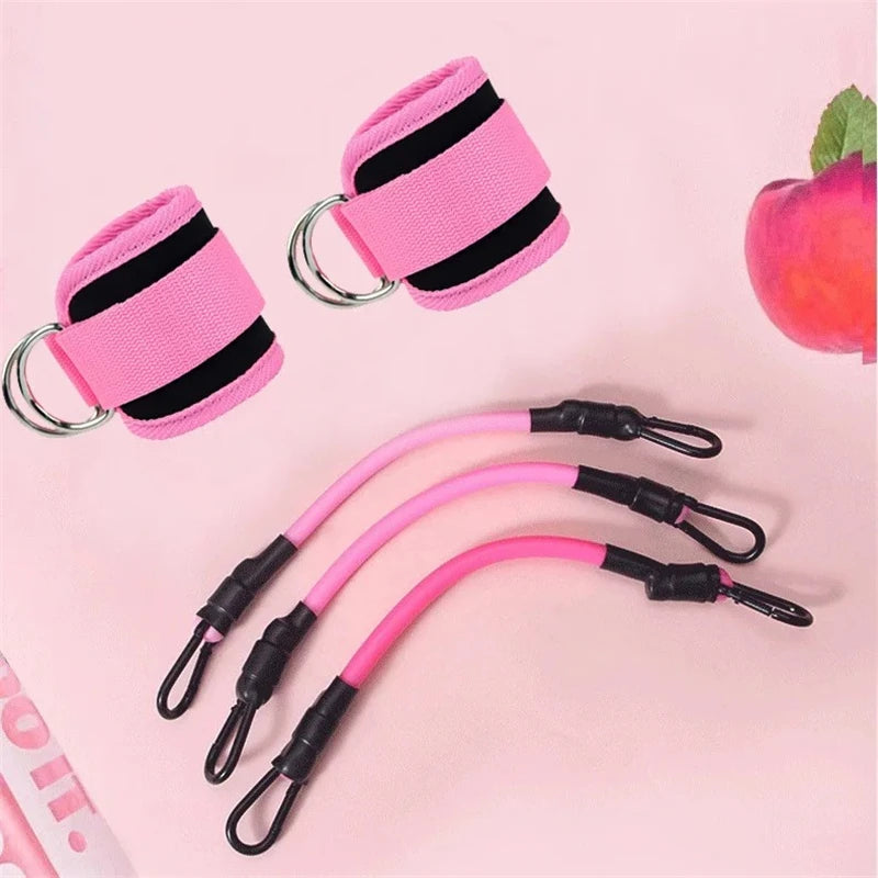 Resistance Band Set Ankle Straps Workout Exercise Equipment Fitness Yoga Elastic Fitness Bands For Gym Man And Woman Sport