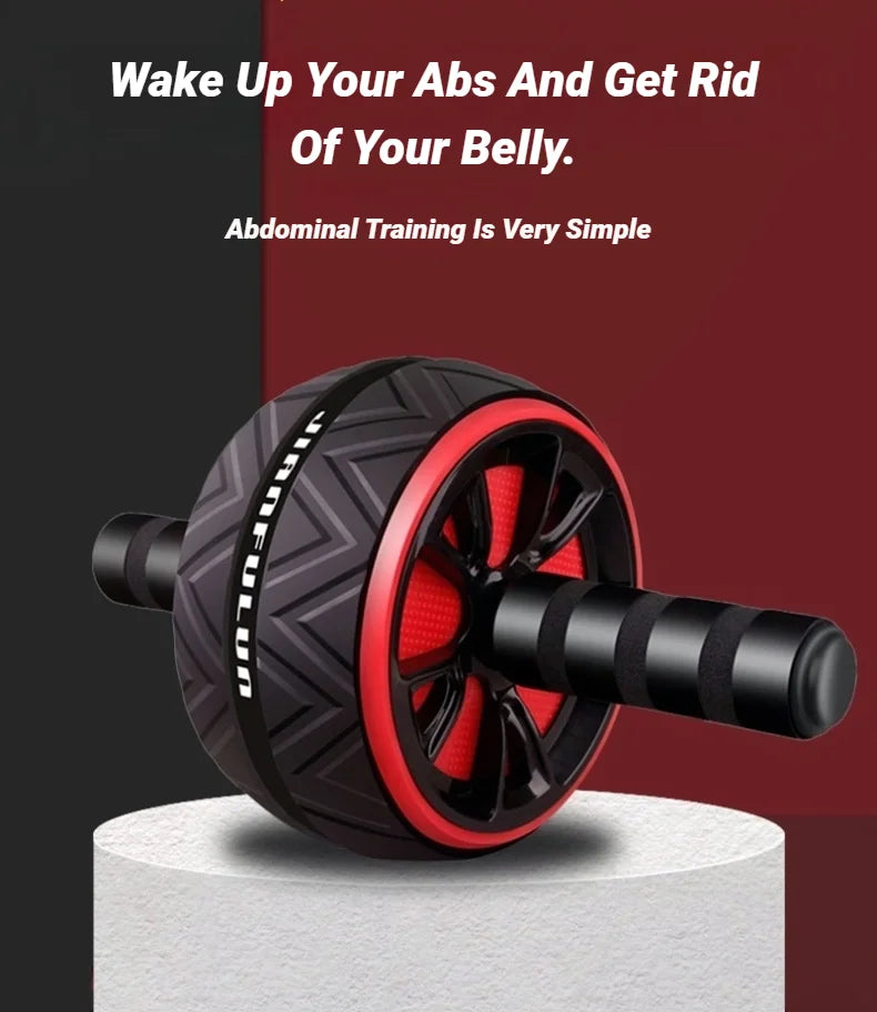 Big Roller For ABS Workout Wheel Exercise Equipment Core Abdominal Home Gym Muscle Device Fitness Men And Women Weight Loss